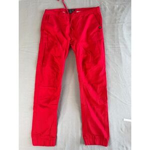 Akademiks AKDMKS  Pants XL Red Chino‎ Pulll-on Pants Mens Streetwear Grunge